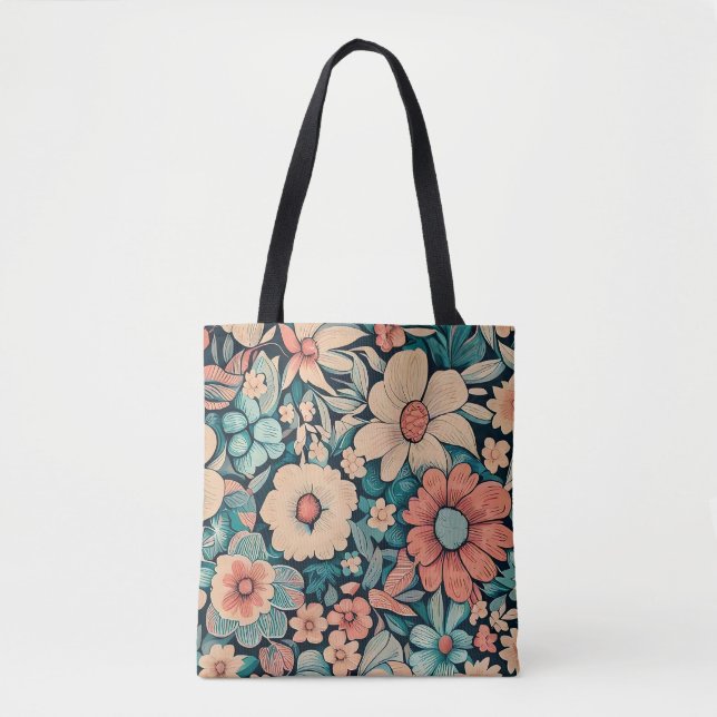 Bohemian Flower Fabric Tygkasse (Framsida)