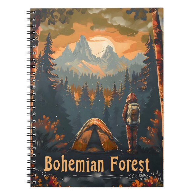 Bohemian Forest Camping Anteckningsbok (Framsidan)