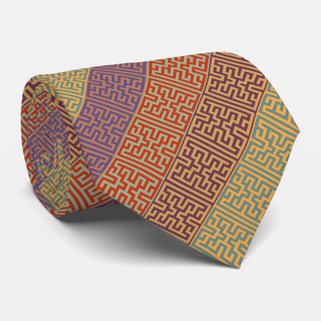 Bohemian Geometric Rand Tie Slips (Rullad)