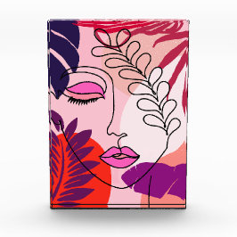 Bohemian Girl Line Art Rosa Aestthetic