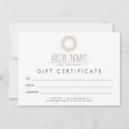 Bohemian Guld Sol Mandala Gift Certificate