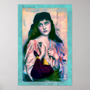 Bohemian Gypsy Girl Skriv ut Poster