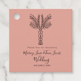 Bohemian Handflatan Träd Hand plockade Pappra Kraf Gåvor Etiketter