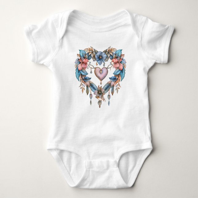 Bohemian Heart T Shirt (Framsida)