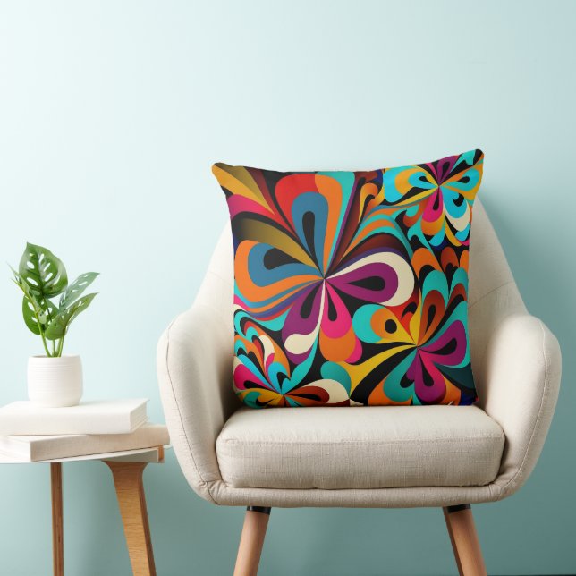 Bohemian Hippie Dekorativ kudde i Vibrant Färg (Stol)