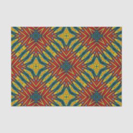 Bohemian Hippie Red Blue Gult Coola Ethnic Tribal