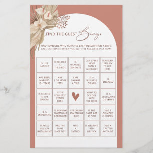 Bohemian hittar gästbingo möhippa-spel f flygblad