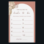 Bohemian Hur gammal var bridduschspelets flygare? Flygblad<br><div class="desc">Designat att samordna med vår Boho Terracotta Pampas Grass Collection, hur var det möhippa som var en brud för trendiget och populärarbågen i terracotta-hues? Om du vill göra en mer avancerad anpassning av den här designen, t.ex. ändra layout, teckensnitt eller storlek text, klickar du på knappen "CUSTOMIZE" ovan. Kontakta mig...</div>