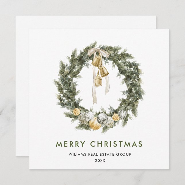 Bohemian Jul WAN Corporate Hälsning Julkort (Fram/baksida)