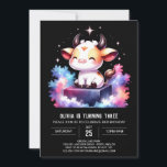 Bohemian Kids Cow Birthday Inbjudningar<br><div class="desc">Ta en fri hand till firande med inbjudan till bohemiska Kids Cow Birthday! Designat med ärliga färg och lekfulla koma-illustrationer är denna redigerbara inbjudan perfekt för alla åldrar. Hämta, anpassa och skriv ut direkt till gästerna i inbjudan utan problem. Oavsett om du planerar en utomhusboho-farm i party eller en mysigt...</div>