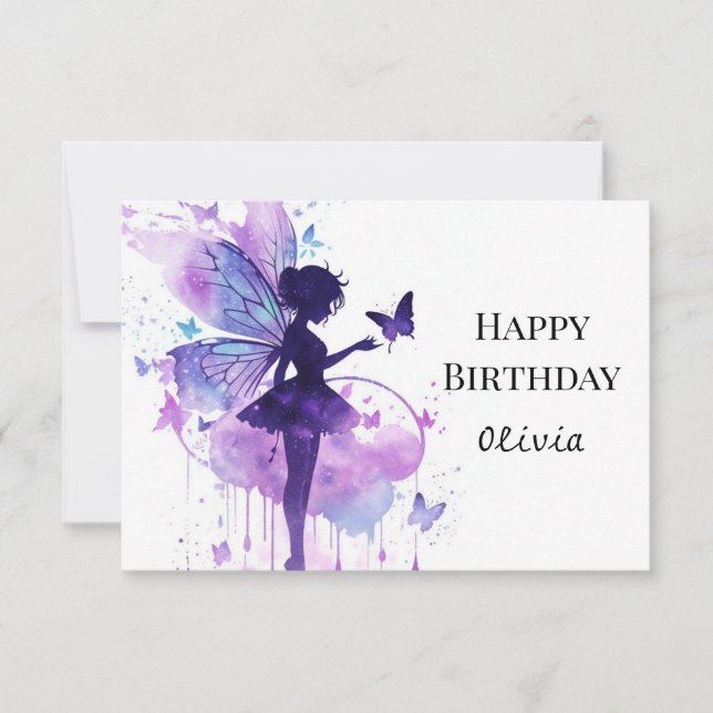 Bohemian Kids Fairy Tale Birthday Kort (Framsida)