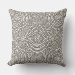 Bohemian light taupe pattern kudde
