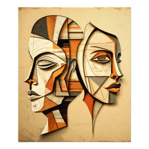 Bohemian Line Art lite Poster