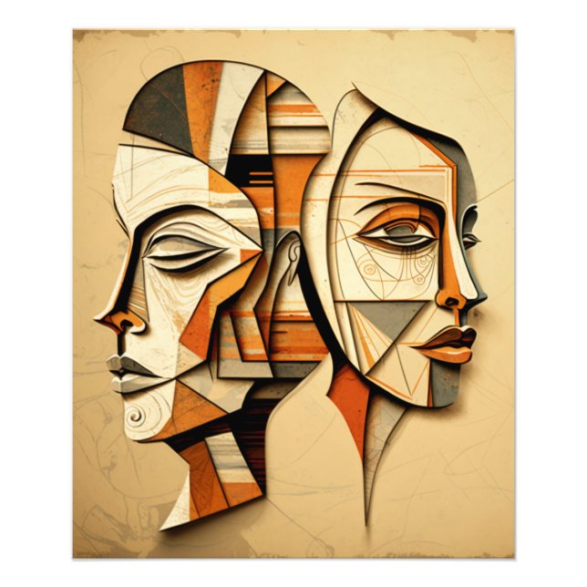 Bohemian Line Art lite Poster (Framsidan)