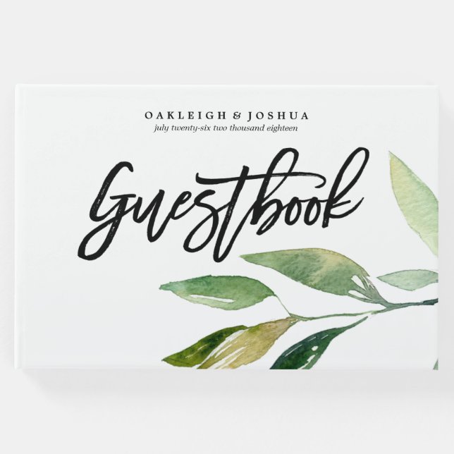 Bohemian Löv Bröllop Guest Bok (Framsida)