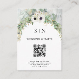 Bohemian Lush Greenery Arch Summer Garden Tilläggskort