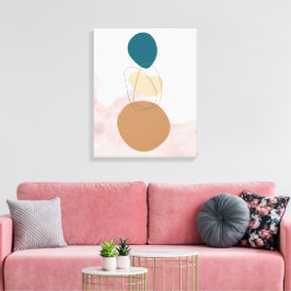 Bohemian Minimal Canvas Art - Neutralt Aesthetic W