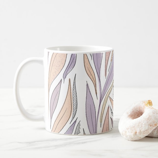 bohemian mönster kaffemugg (Med munk)