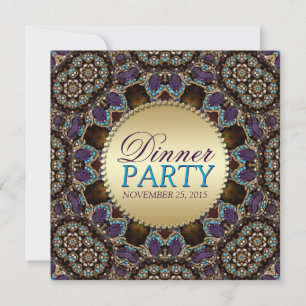 Bohemian Mosaic Dinner Party-inbjudningar Inbjudningar