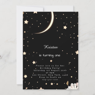 Bohemian Nightsky Galactic Birthday Inbjudningar