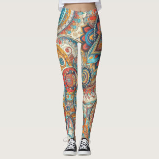 Bohemian Paisley nr 10 Leggings