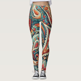 Bohemian Paisley nr 8 Leggings