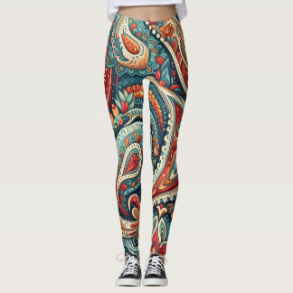 Bohemian Paisley nr 8 Leggings