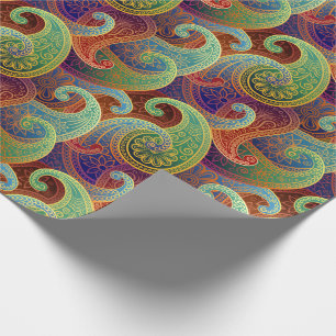 Bohemian Paisley Timless Mönster Presentpapper