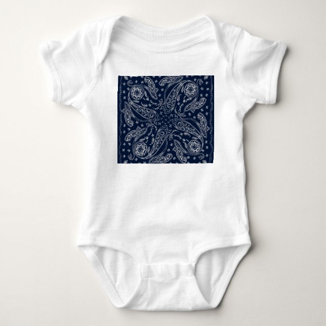 Bohemian Paisley Vintage Print T Shirt (Framsida)