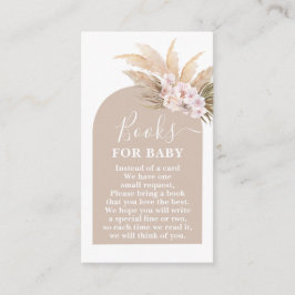 Bohemian Pampas Grass Bokar för Baby Card Tilläggskort