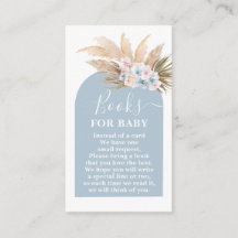 Bohemian Pampas Grass Bokar för Pojke Card