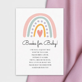 Bohemian Pastel Rainbow Baby Shower for a Girl Tilläggskort