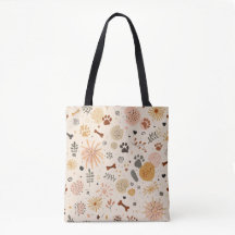Bohemian Pet Carrier Tote | Terrakotta Paw Prints