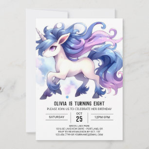 Bohemian Printable Horse Birthday Inbjudningar