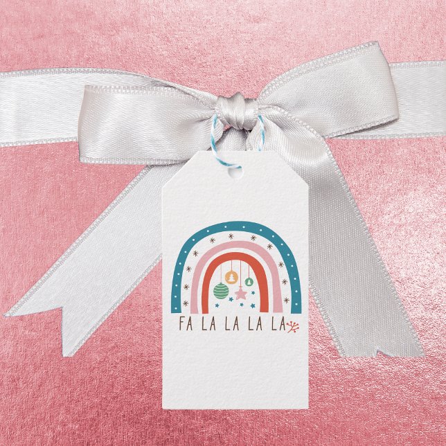 Bohemian Rainbow God Helgdag Presentetikett (Skapare uppladdad)