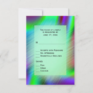Bohemian Rainbow RSVP med huvudrätter OSA Kort