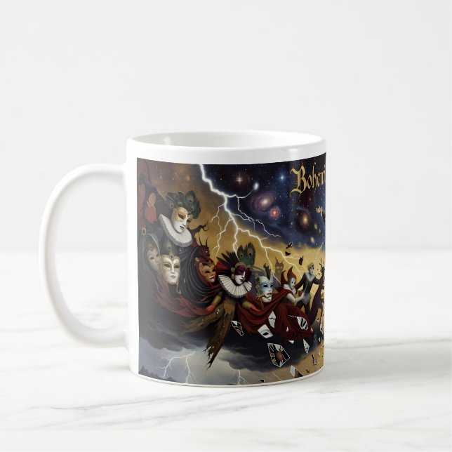Bohemian Rhapsody Kosmisk Maskerad Konstmugg Kaffemugg (Vänster)