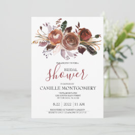 Bohemian Ro Inbjudningskort för möhippan