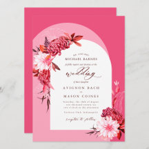 Bohemian Rosa Fall Blommigt Arch Photo Bröllop