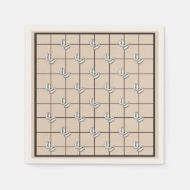 Bohemian Rustic Winter Coffee Bean Brown Play Pappersservett