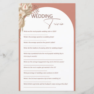 Bohemian sa att hon sa att bröllop trivia-spelet