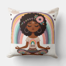 "Bohemian Serenity Yoga Pillow