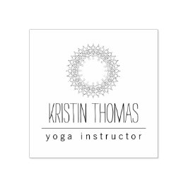 Bohemian Sol Mandala Personlig Stämpel