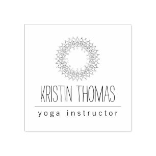 Bohemian Sol Mandala Personlig Stämpel