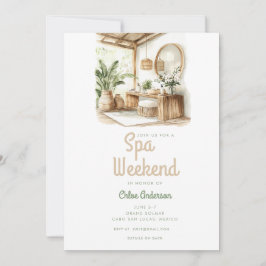 Bohemian Spa | Bachelorette Helg Inbjudningar