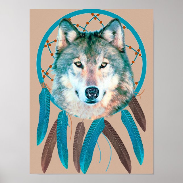 Bohemian Spirit Varg Dream Catcher Poster (Framsidan)