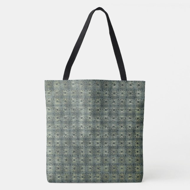Bohemian Stil Checkered Mönster, Tote Bag Tygkasse (Framsida)