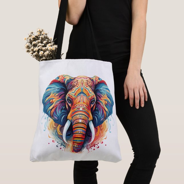 Bohemian Stil Elephant Tygkasse (Närbild)