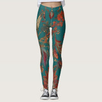 Bohemian Stil Emerald & Ruby Feather Skriv ut