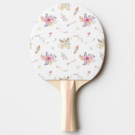 Bohemian Stil Flowers and Arrows Pingisracket